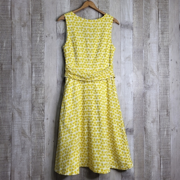 Boden Yellow Sleeveless Linen/Cotton Dress. Size 6 - Picture 5 of 15